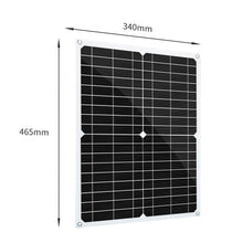 Load image into Gallery viewer, solar panel complete 18V 25W 50w Daily power supply 100w / H Photovoltaic panels kit for 5v USB device 12V battery
