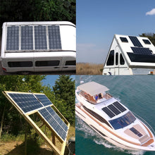 Load image into Gallery viewer, solar panel kit 100w 100 watt 200 w 300w 400w complete Photovoltaic panels cell for 12V 24v battery home car Boat yacht
