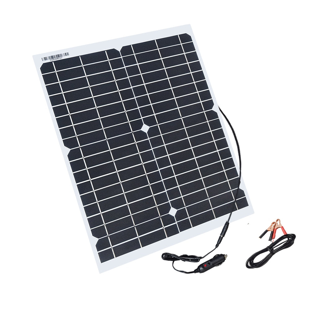 flexible solar panel 20w 18V panels solar cells module DC for car yacht light RV 12v battery boat 5v outdoor charger