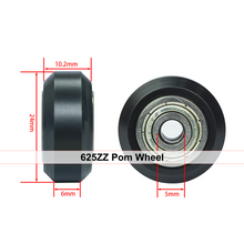 Load image into Gallery viewer, CNC Plastic POM Big Small Wheel With Bearing Idler V-Slot Aluminum Profile Perlin Pulley Wheel For 3D Printer Ender 3
