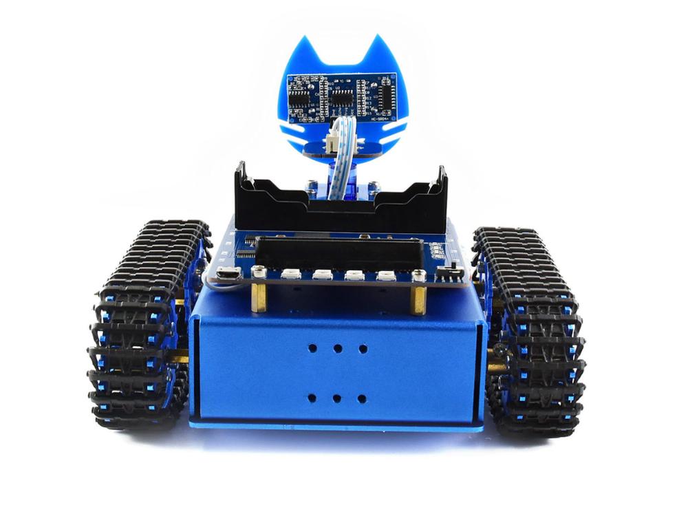 Custom Bot Starter Tracked Robot Building Kit Based on BBC micro:bit V2/ micro:bit original version, or Acce Kit only