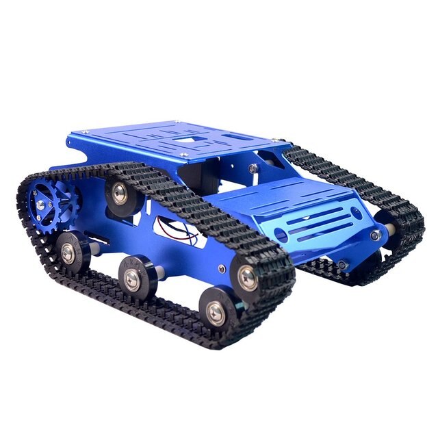 Custom smart robot car Tank chassis kit aluminum alloy motor Adueno/Raspberry PI DIY remote control robot