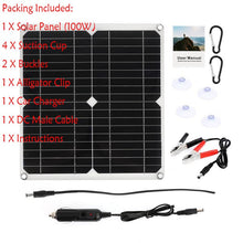 Load image into Gallery viewer, DC18V 200W Solar Panel Kit With 60A Controller USB 5V Solar Power Charger Battery for Power Bank Camping Car Boat RV Solar Plate
