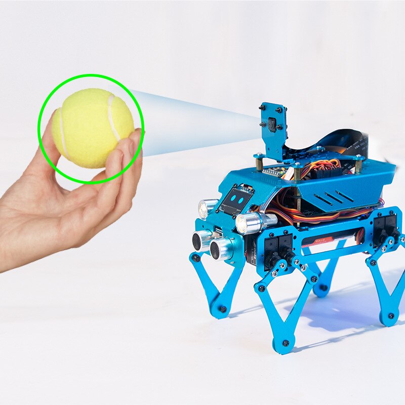 Education Robot Steam Science and Education Raspberry Pi Connecting Shaft Robot Three-in-One Aluminum Alloy Robot Dog