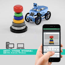 Load image into Gallery viewer, Education Robot Steam Science and Education Raspberry Pi Four-Wheel Classic Car Robot Three-in-One Aluminum Alloy

