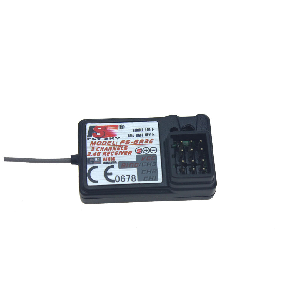 F01814 FS-GR3E 3 Channel 2.4G GR3E Receiver with Failsafe GT3B GR3C Upgrade for RC Car Truck Boat GT3 GT2 Transmitter