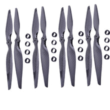 Load image into Gallery viewer, F05314 4 Pairs 13x6.5 3K Carbon Fiber Propeller CW CCW 1365 CF Props  for DIY RC Quadcopter Hexacopter Multi Rotor
