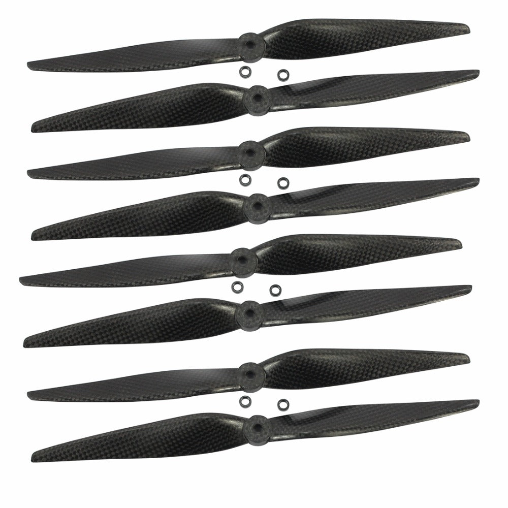 F05321 4Pairs 11x5 3K Carbon Fiber Propeller CW CCW 1150 CF Props  2-Blades For RC Drone Quadcopter Hexacopter Multi Rotor