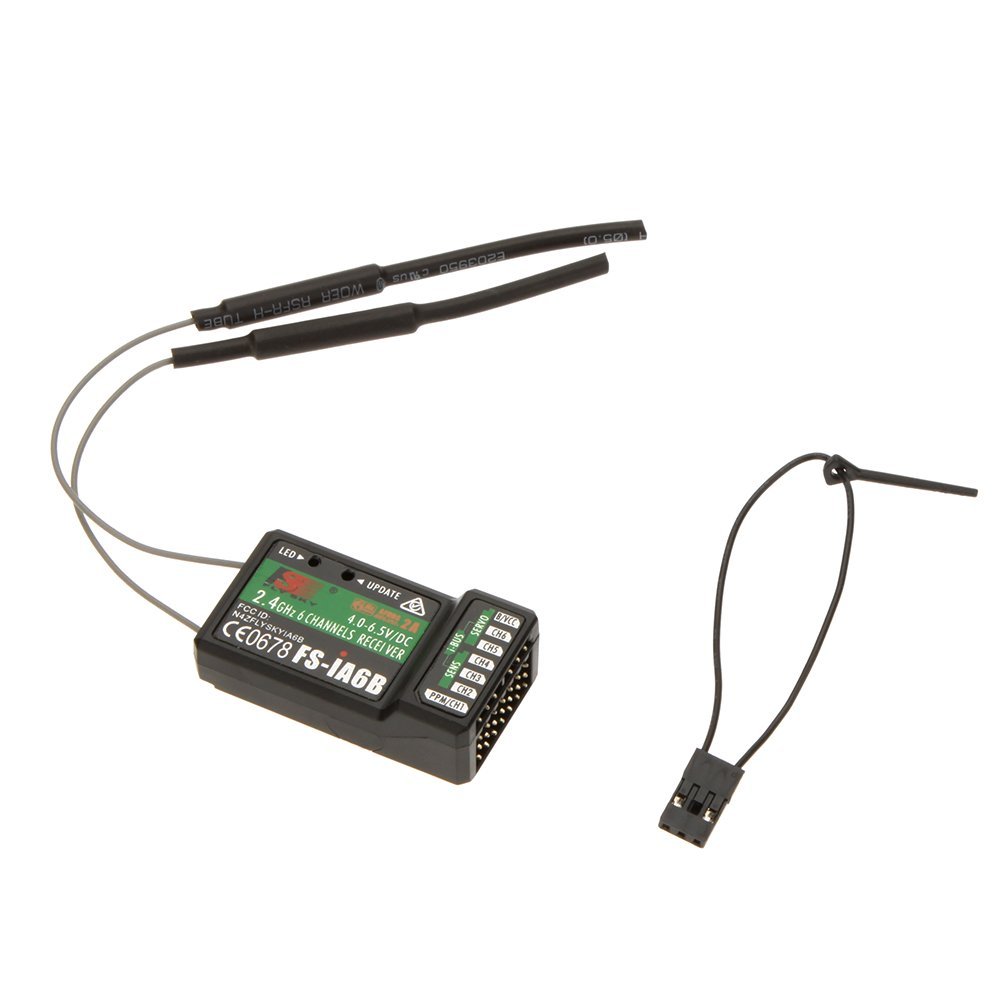 FS-iA6B 2.4G 6 Channel 6CH RC Receiver PPM Output with iBus Port for FS i4 i6 i10 RC Transmitter F17294