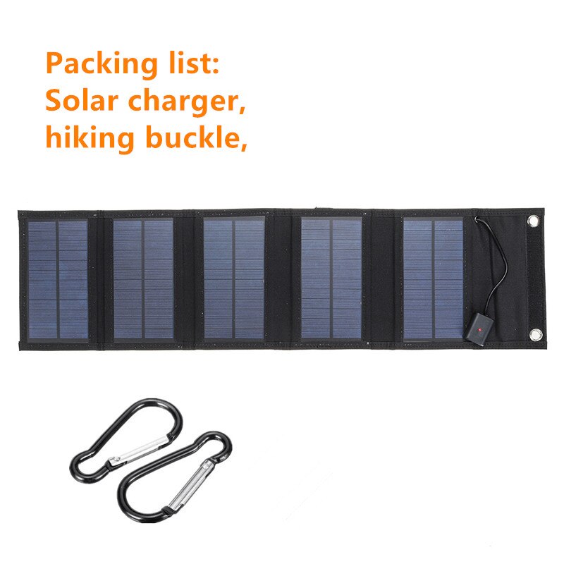 Foldable Solar Panel 75W USB Solar Cell Portable Folding Waterproof 5V Charger Outdoor Mobile Power Battery Sun Charging