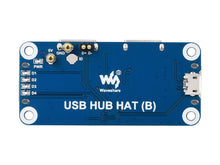 Load image into Gallery viewer, USB HUB HAT (B) For Raspberry Pi Series, 4x USB 2.0 Ports Specialized Pogo Pin For Zero Series Custom PCB vcr mainboard pcba
