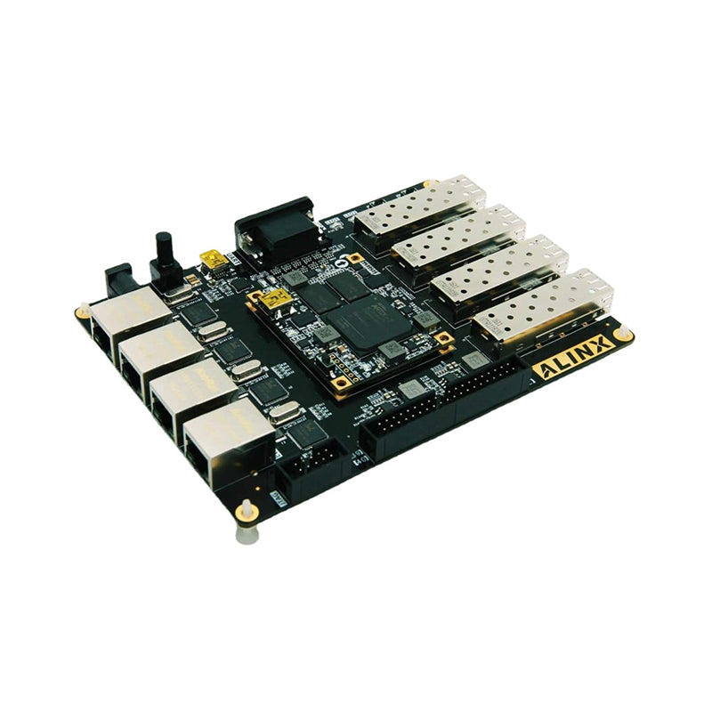 AX7101 Brand XILINX A7 FPGA Development Board Artix-7 XC7A100T 4 Ethernet 4 SFP RS232 VGA fpga Evaluation kit  Custom PCB