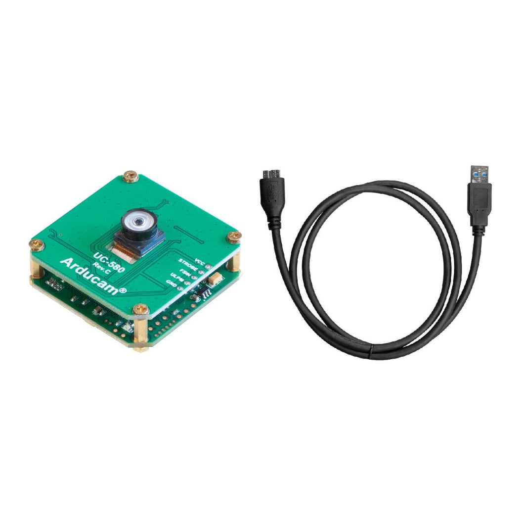 Arducam OV9281 1MP Global Shutter USB Camera Evaluation Kit - 1/4-inch Monochrome Module with Camera Shield Custom PCB