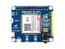Load image into Gallery viewer, SIM7600E LTE Cat-1 HAT for Raspberry Pi 3G / 2G / GNSS as well for Southeast Asia West Asia, Europe Africa Custom PCB
