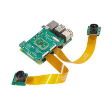 Load image into Gallery viewer, Arducam 8MP Synchronized Stereo Camera Bundle Kit for Raspberry Pi With Fisheye Lens Custom PCB panel light pcba
