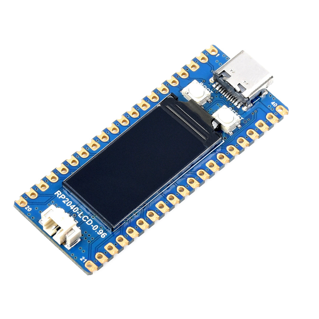 RP2040-LCD-0.96 A Low-Cost High-Performance Pico-Like MCU Board Based On Raspberry Pi Microcontroller RP2040 with LCD Custom PCB