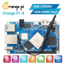 Load image into Gallery viewer, Orange Pi 4 4GB DDR4+ 16G EMMC Rockchip RK3399
