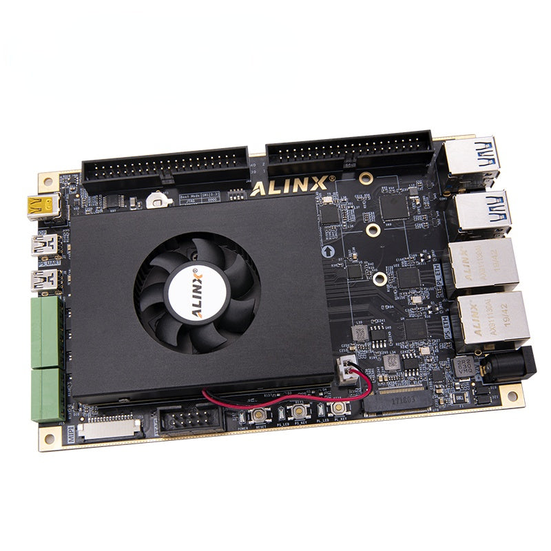 AXU5EV-E:  Xilinx Zynq UltraScale+ MPSoC ZU5EV FPGA Board Vitis-AI DPU 4K Video  Custom PCB