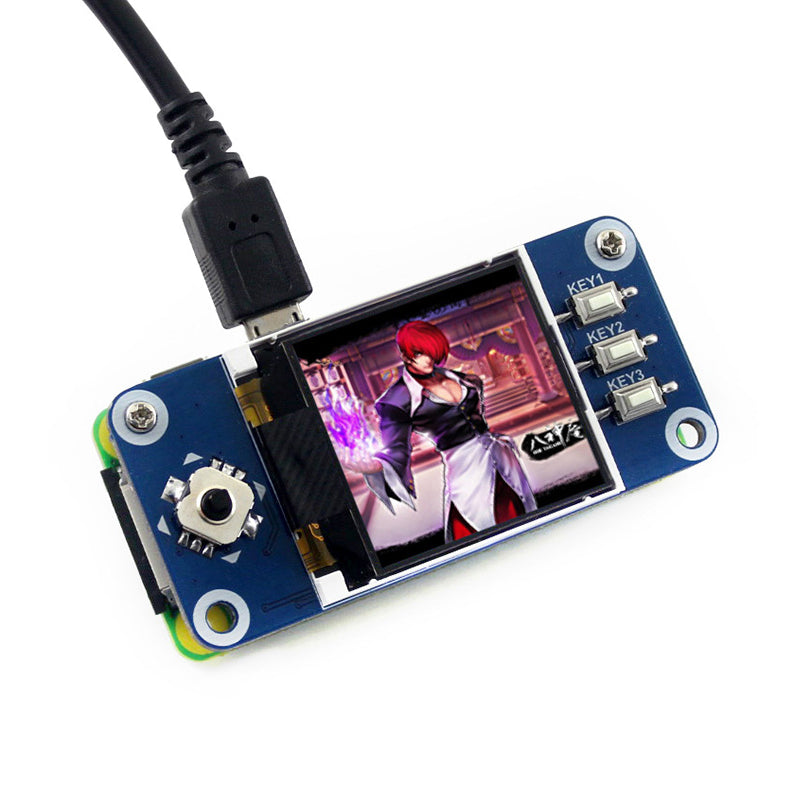 1.44 inch LCD Display HAT for Raspberry Pi 2B/3B/3B+/Zero/Zero W 128x128 pixels SPI Interface LED Backlight 3.3V Custom PCB