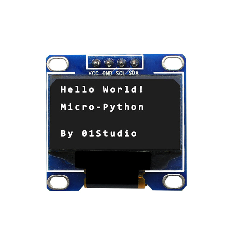 0.9 inch OLED I2C 4Pin White display module screen board for pyBoard Micropython  Custom PCB voltage regulator dc pcba