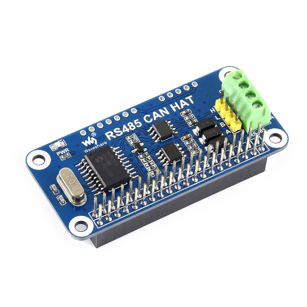 RS485 CAN HAT for Raspberry Pi Zero/Zero W/Zero WH/2B/3B/3B+,onboard CAN controller: MCP2515,485 transceiver SP3485 Custom PCB