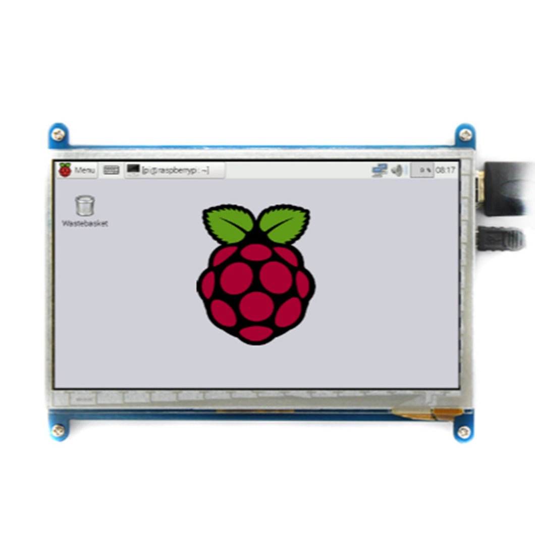 7 Inch 800*480/ 1024*600 Ips Capacitieve Touch Panel Tft Lcd Module Scherm Voor Raspberry pi 3 B +