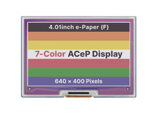 Load image into Gallery viewer, 4.01Inch Kleurrijke E-Papier E-Ink Display Hoed Voor Raspberry Pi 640x400 Pixels Acep 7-Kleur Spi-interface Custom PCB android
