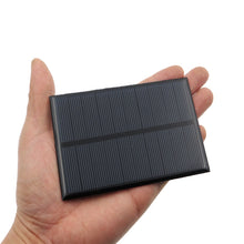 Load image into Gallery viewer, 10pcs 5V 1.25W 250mA Monocrystalline Silicon Epoxy Solar Panels Module Mini Solar Cells For Charging Cellphone Battery Wholesale
