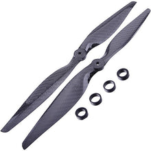 Load image into Gallery viewer, F05314 4 Pairs 13x6.5 3K Carbon Fiber Propeller CW CCW 1365 CF Props  for DIY RC Quadcopter Hexacopter Multi Rotor
