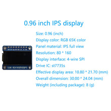 Load image into Gallery viewer, TFT Display 0.96 1.3 1.14 1.54 2.0 inch IPS 7P SPI HD 65K Full Color LCD Module ST7735 / ST7789 Drive IC 80*160 240*240
