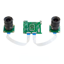 Load image into Gallery viewer, Custom PCB pcba pixel  Arducam 12MP*2 Synchronized Stereo Camera Bundle Kit for Raspberry Pi Two 12.3MP IMX477 Camera Modules
