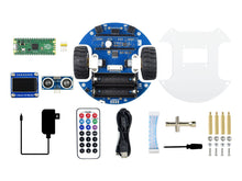 Load image into Gallery viewer, PicoGo Mobile Robot Kit Based on Raspberry Pi Pico IR obstacle avoidance,auto line following IR remote control Custom PCB PCBA
