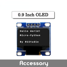 Load image into Gallery viewer, 0.9 inch OLED I2C 4Pin White display module screen board for pyBoard Micropython  Custom PCB voltage regulator dc pcba
