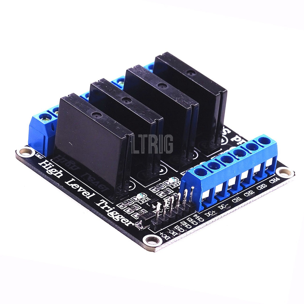 LT 4 Channel 5V DC Relay Module Solid State High Level G3MB-202P SSR AVR DSP