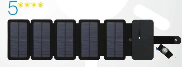 Sun Folding 10W Solar Cells Charger 5V 2.1A USB Output Devices Portable Solar Panels for Smartphones