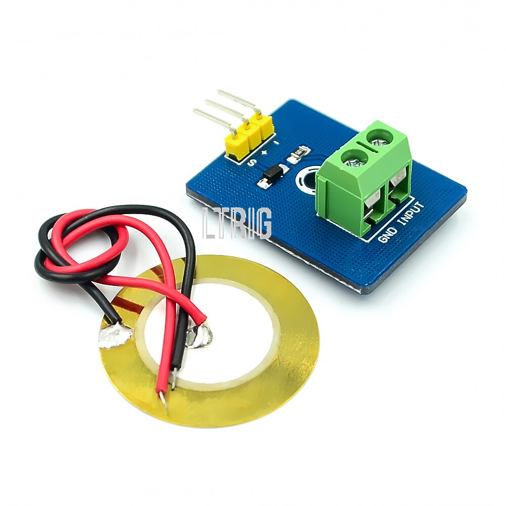 Custom 1PCS Drum Simulate Piezoelectric Sensor Analog Ceramic Vibration Sensor Module Piezoelectricity For Arduino DIY KIT