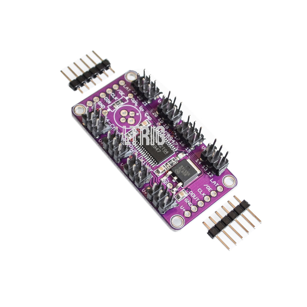 Custom 1PCS TLC5947 12-Bit 24-Channel PWM LED Driver Module With Internal Oscillator 12 Bit 3-5.5V