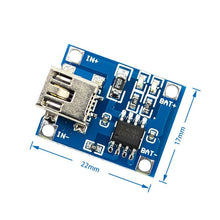 Load image into Gallery viewer, Custom 1PCS18650 TP4056 Lithium Battery Charger Charging Board With Protection Dual Functions 1A Li-ion for arduino
