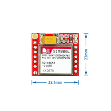 Load image into Gallery viewer, Custom 1PCSgsm module Smallest SIM800L GPRS GSM Module MicroSIM Card Core BOard Quad-band TTL Serial Port For arduino
