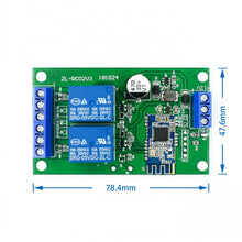 Load image into Gallery viewer, custom 1Pcs 2 Channel Relay Module Bluetooth 4.0 BLE for Apple Android Phone IOT
