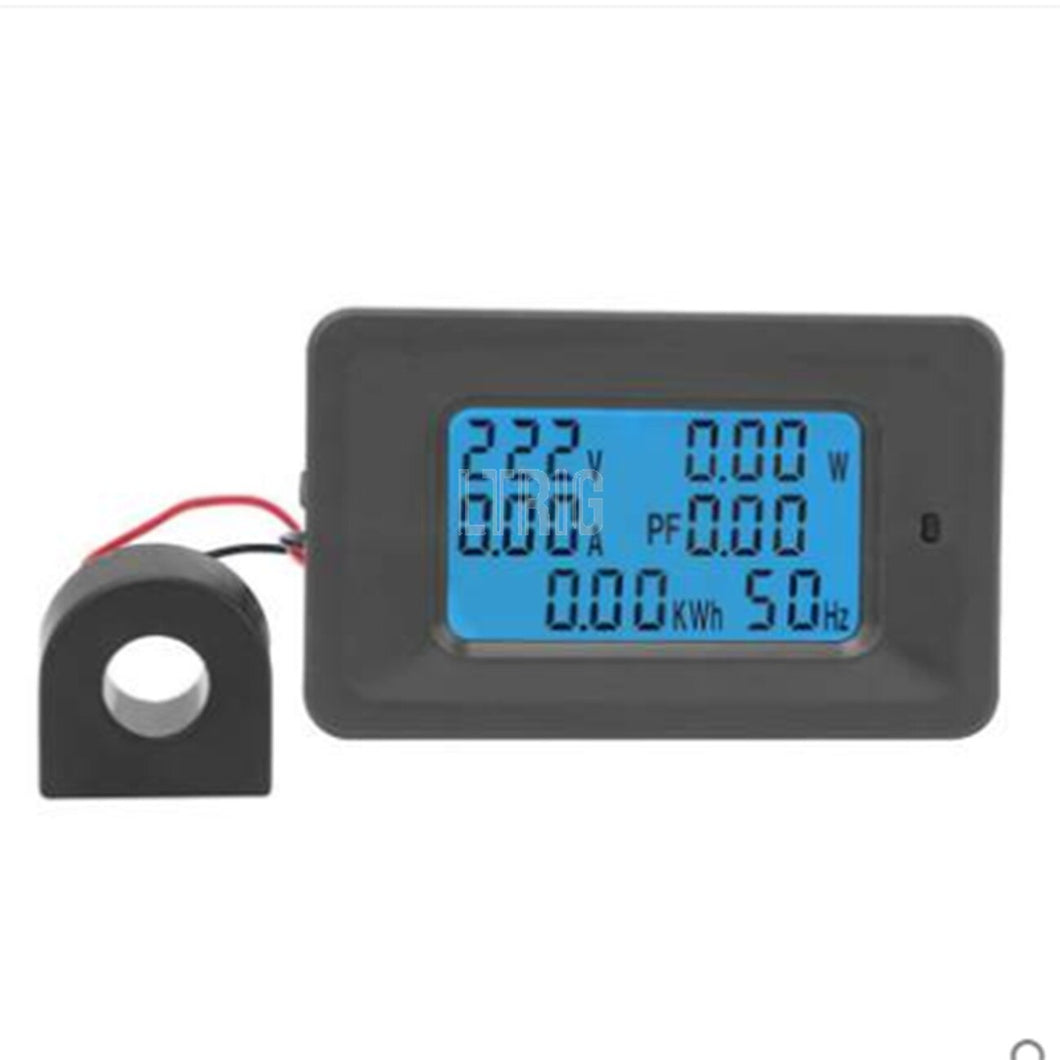 custom 1Pcs 20A /100A  AC LCD Digital Power Panel Meter Watt Monitor Voltage Kilowatt-hour Voltmeter Ammeter Tester Tool