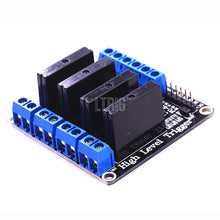 Load image into Gallery viewer, custom 1Pcs 4 Channel 5V DC Relay Module Solid State High Level G3MB-202P SSR AVR DSP
