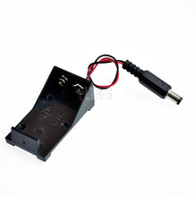 Load image into Gallery viewer, custom 1Pcs 5.5*2.1 mm 9V Battery Holder Box DC Plug Socket Battery Holder For Arduino
