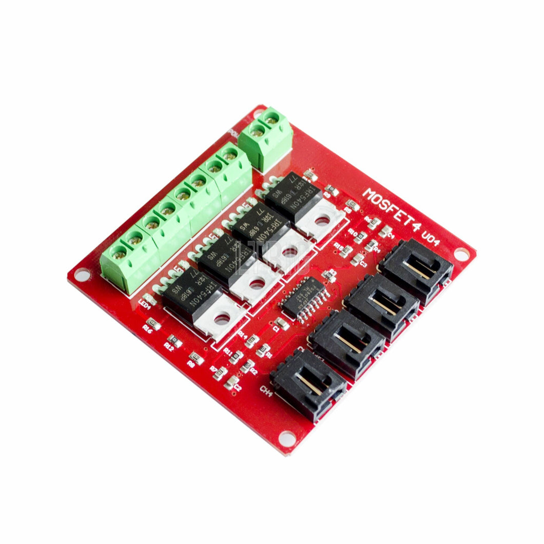 custom 1Pcs Four Channel 4 Route MOSFET Button IRF540 V4.0+ MOSFET Switch Module For Arduino
