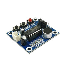 Load image into Gallery viewer, custom 1Pcs ISD1820 recording module voice module the voice board telediphone module board with Microphones + Loudspeaker
