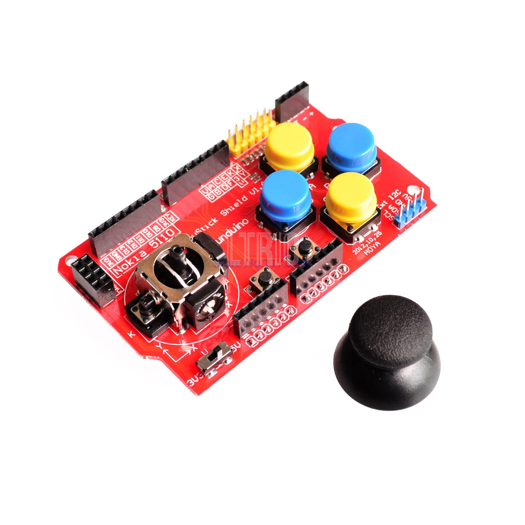 custom 1Pcs Joystick Shield for Arduino Expansion Board Analog Keyboard and Mouse Function