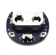 Load image into Gallery viewer, custom 1Pcs LilyPad Coin Cell Battery Holder CR2032 Battery Mount Module Small Slide Switch Board
