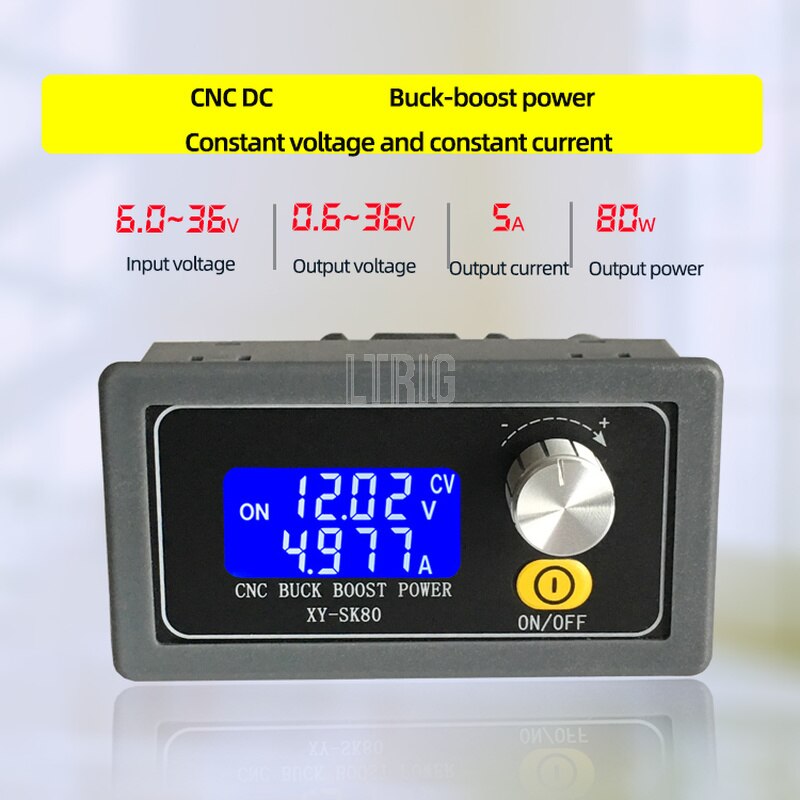 custom 1Pcs SK80 Adjustable Automatic Buck Module DC Constant Voltage Current Regulated Digital Control