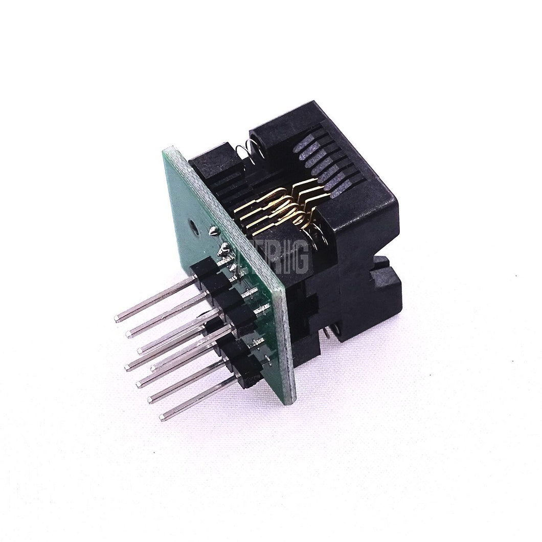 custom 1Pcs SOIC8 SOP8 to DIP8 EZ Socket Converter Module Programmer Output Power Adapter With 150mil Connector