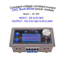 Load image into Gallery viewer, custom 1Pcs ZK-4KX DC DC  Boost Converter CC CV 0.5-30V 4A 5V -24V power module adjustable regulated laboratory power
